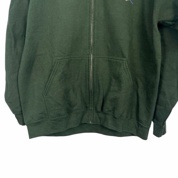Attack On Titan Wings Of Freedom Anime Green Full Zip Hoodie Sweatshirt Mens XL - Picture 8 of 13